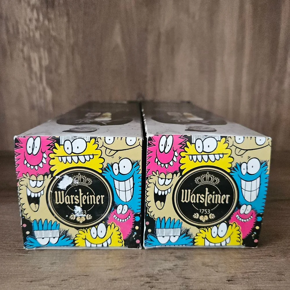 Warsteiner Art Collection Tulip Glass by Kevin Lyons New In Box Set of Two